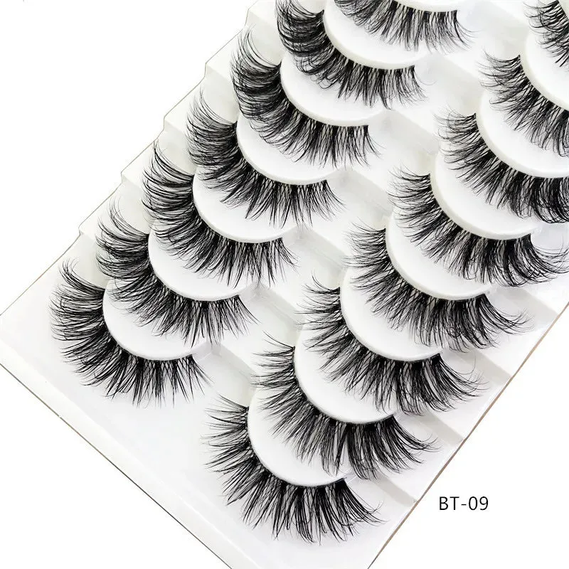 10 Pair 3D Faux Mink Eyelash Set