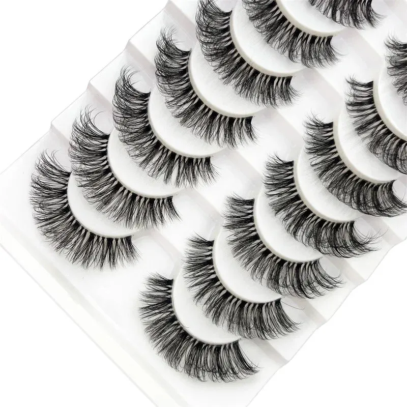 10 Pair 3D Faux Mink Eyelash Set