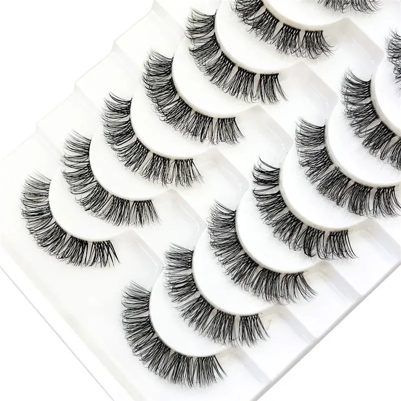 10 Pair 3D Faux Mink Eyelash Set