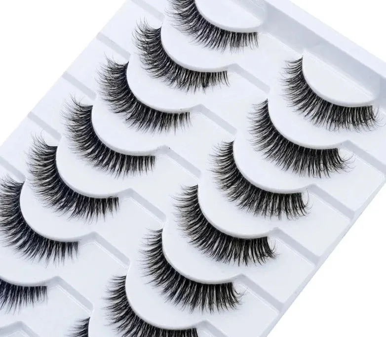 10 Pair 3D Faux Mink Eyelash Set