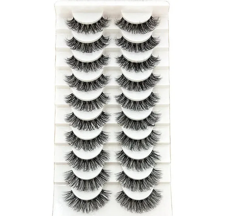 10 Pair 3D Faux Mink Eyelash Set