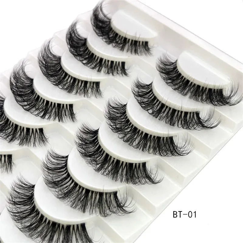 10 Pair 3D Faux Mink Eyelash Set