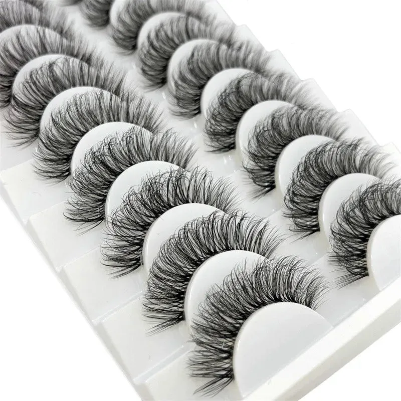 10 Pair 3D Faux Mink Eyelash Set