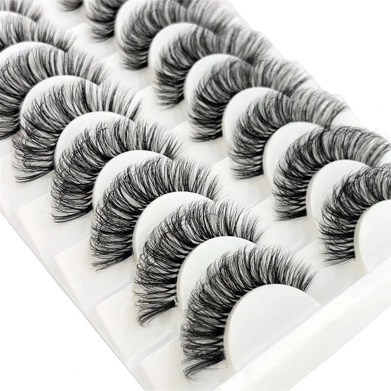 10 Pair 3D Faux Mink Eyelash Set