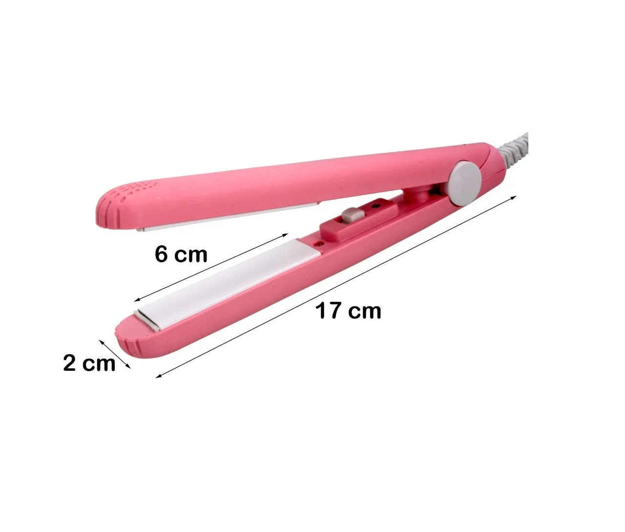 1215 Mini Portable Electronic Hair Straightener and Curler