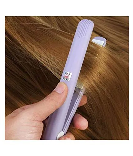 1215 Mini Portable Electronic Hair Straightener and Curler