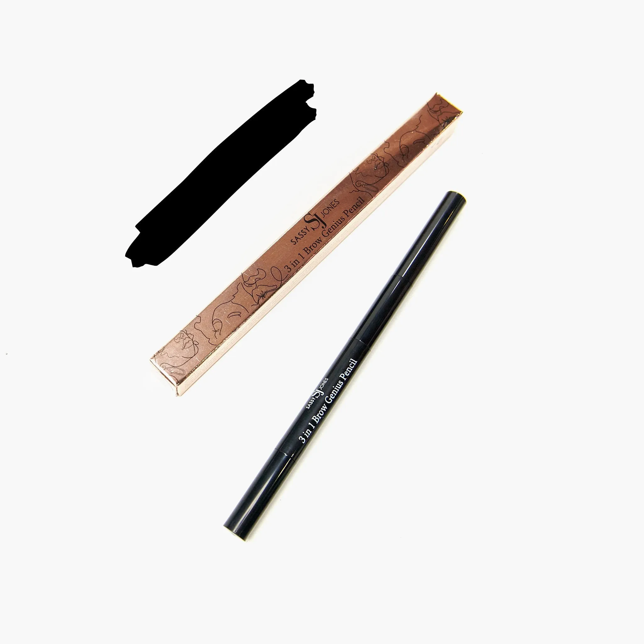 3 in 1 Brow Genius Pencil - Black