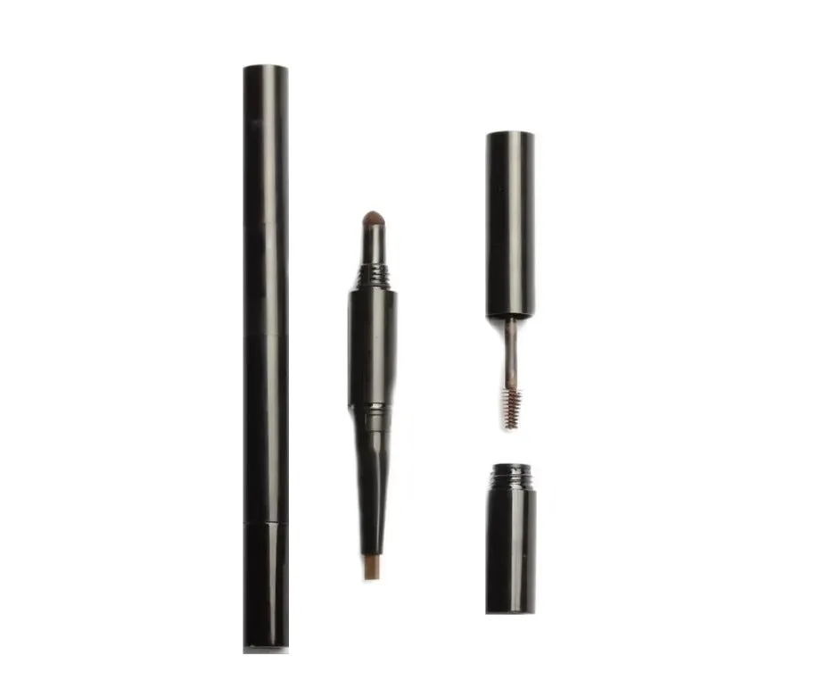 3 in 1 Eyebrow Enhancing Pencil with Liner Brow Powder and Brush - MQO 25 pcs