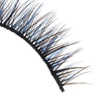 3D False Eyelashes Set Blue False lashes Makeup Natural Eyelashes Extension