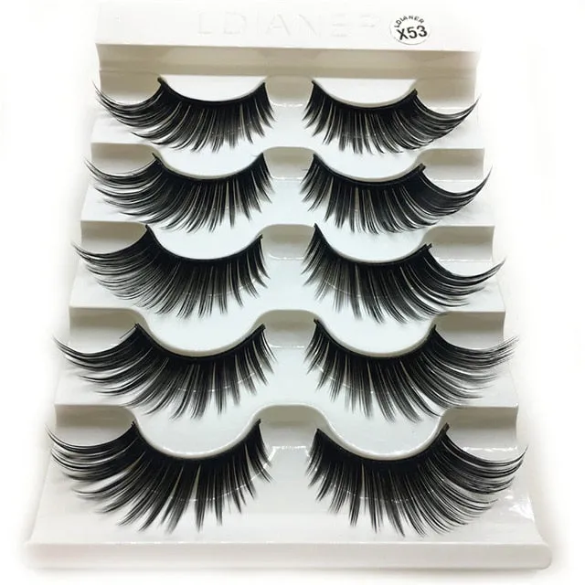 3D False Lashes Mink Lashes Luxury Hand Made Mink Eyelashes Volume False Eyelashes