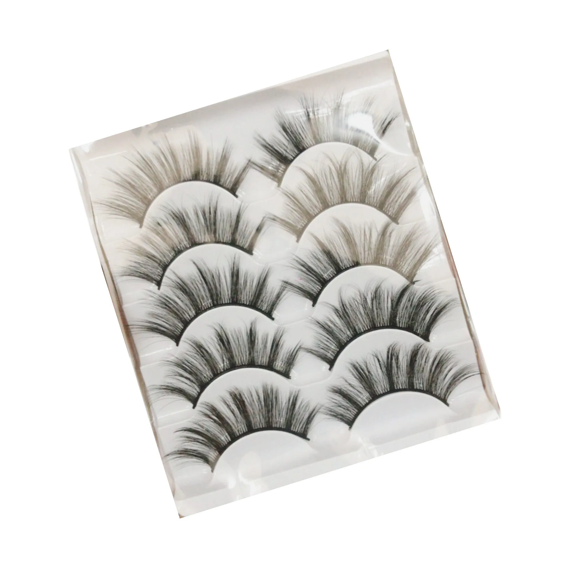 5 pairs Natural False Eyelashes 3d Mink Lashes Soft Eyelash