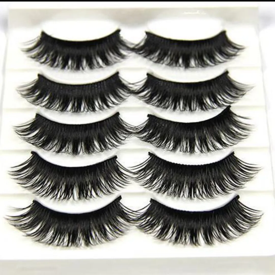 5 pairs Natural False Eyelashes 3d Mink Lashes Soft Eyelash