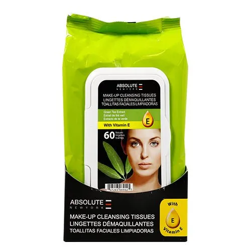 Absolute New York Make-Up Cleansing 60 Tissues