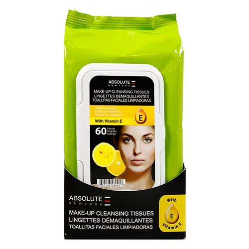 Absolute New York Make-Up Cleansing 60 Tissues