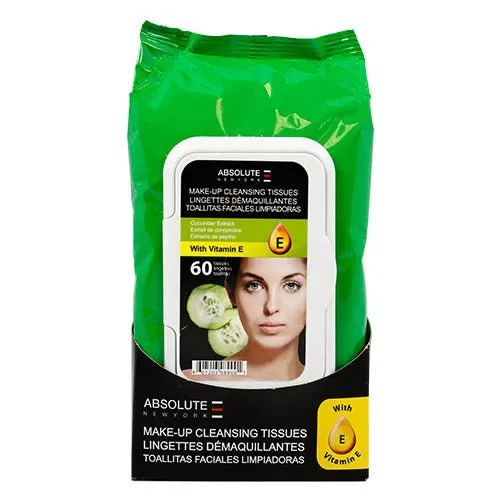 Absolute New York Make-Up Cleansing 60 Tissues