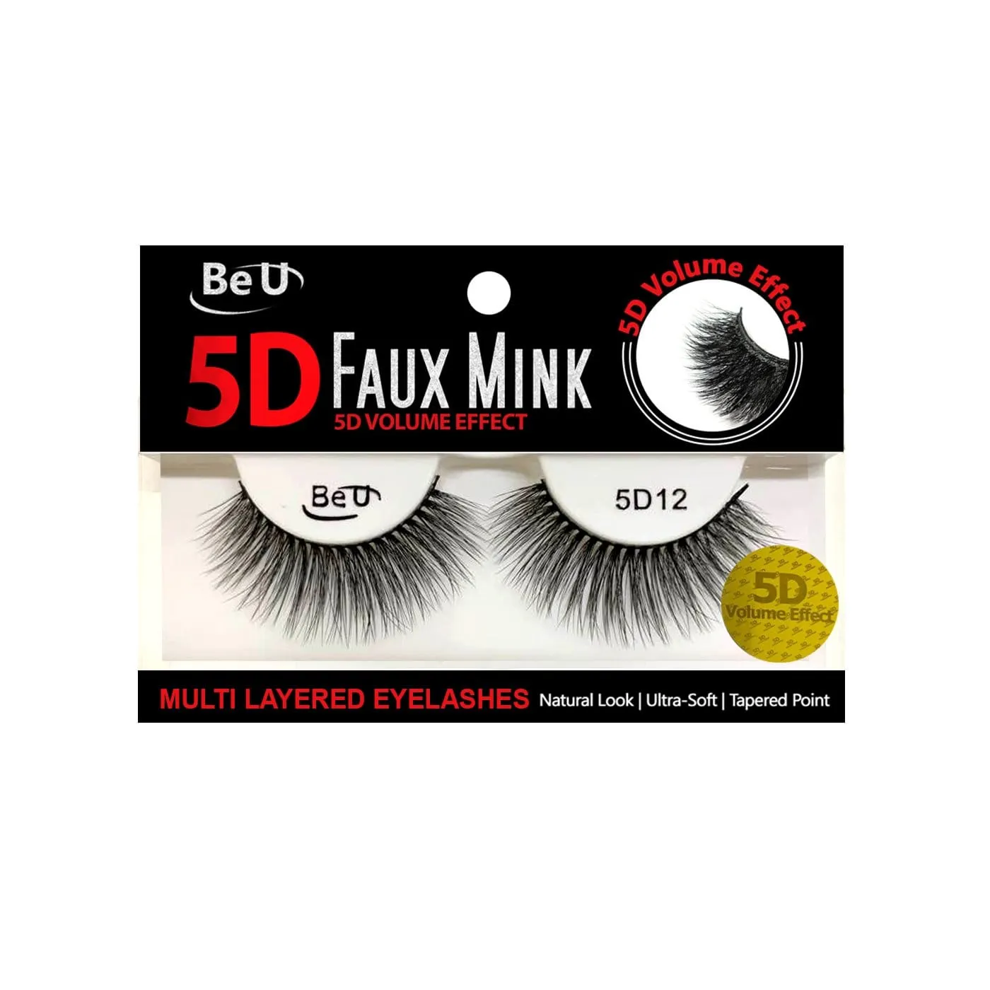 BE U | 5D Faux Mink Eyelashes 5D12