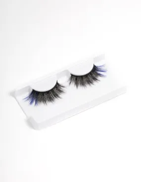 Black & Blue Accent Fake Eyelashes