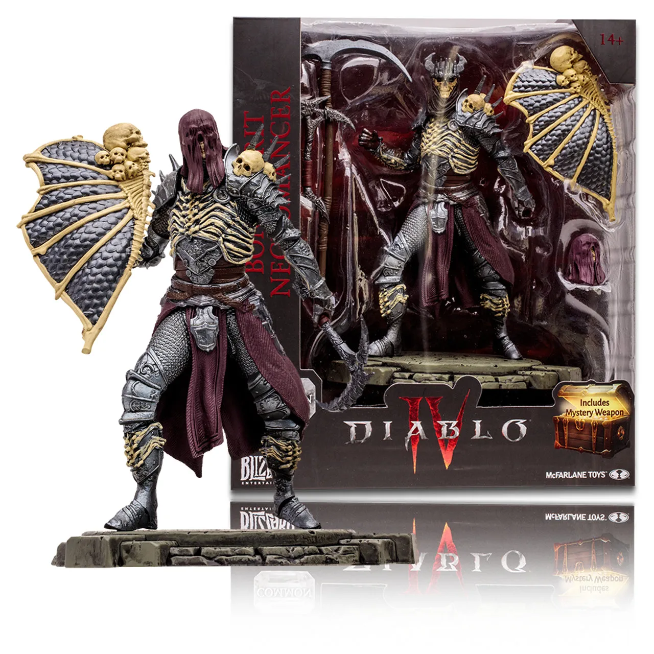 Bone Spirit Necromancer: Common (Diablo IV) 1:12 Posed Figure - McFarlane Toys