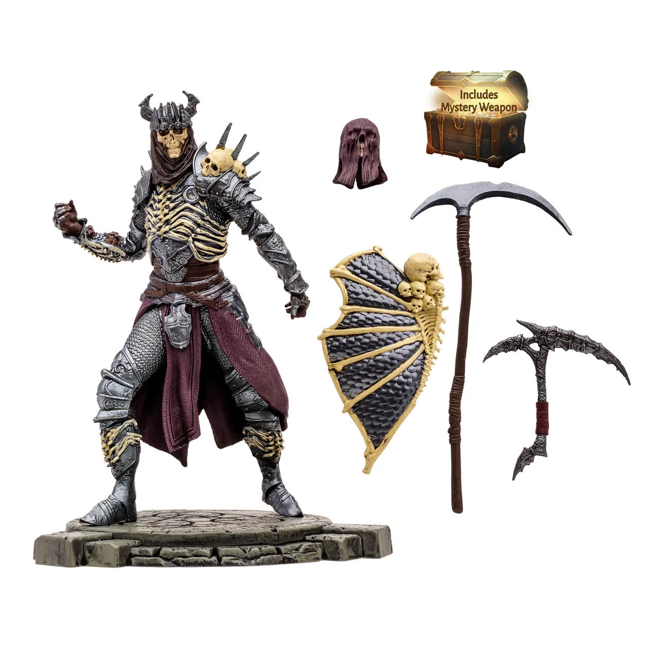 Bone Spirit Necromancer: Common (Diablo IV) 1:12 Posed Figure - McFarlane Toys