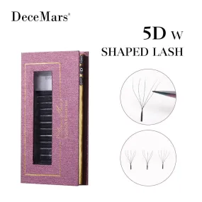 Decemars 5d - W Shaped Eyelash Extension (12line/tray) - False