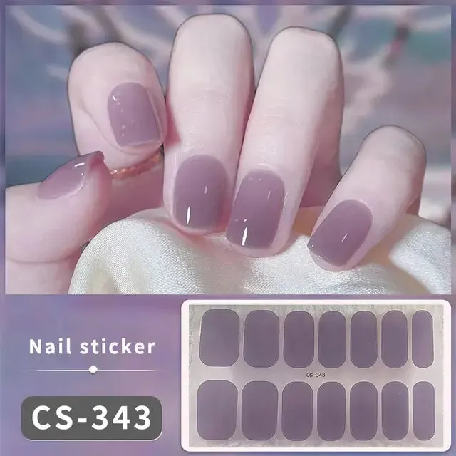 DIY Gel Nail Stickers