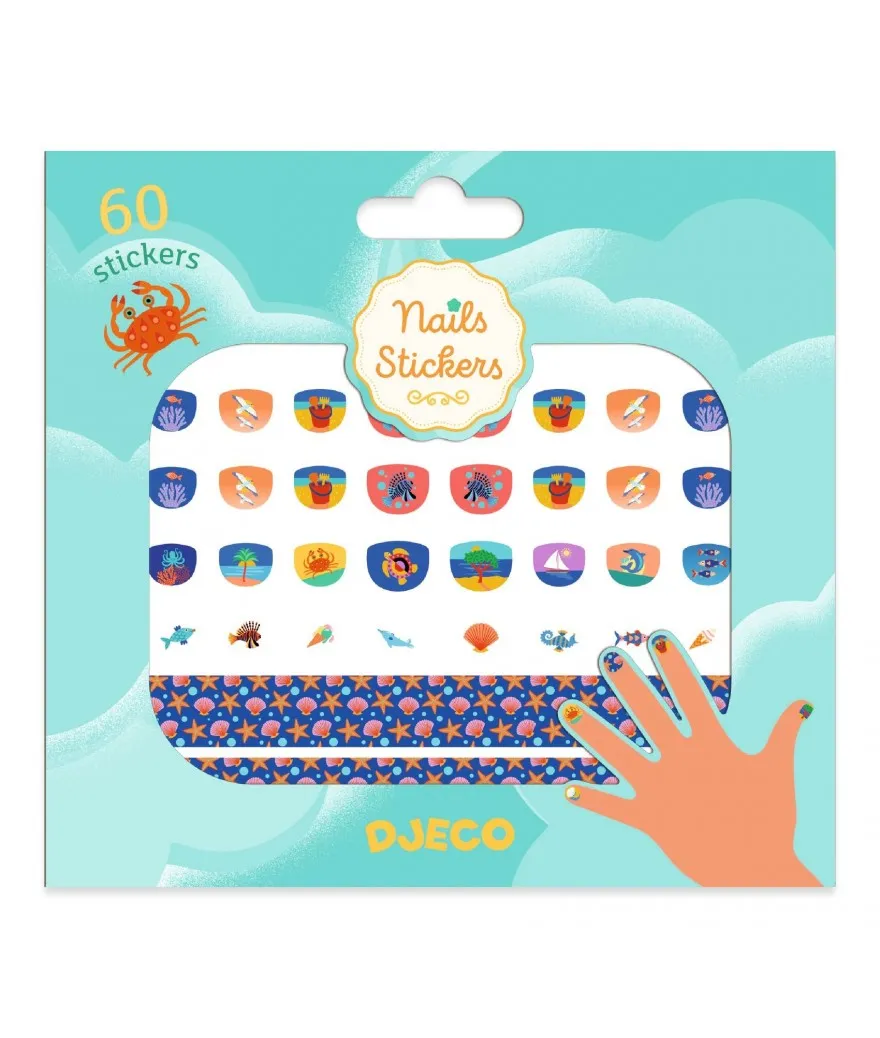 Djeco Nail Stickers Set | Mediterranean