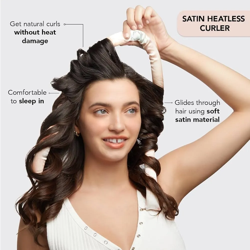 Easy Satin Silk Heatless Hair Curler