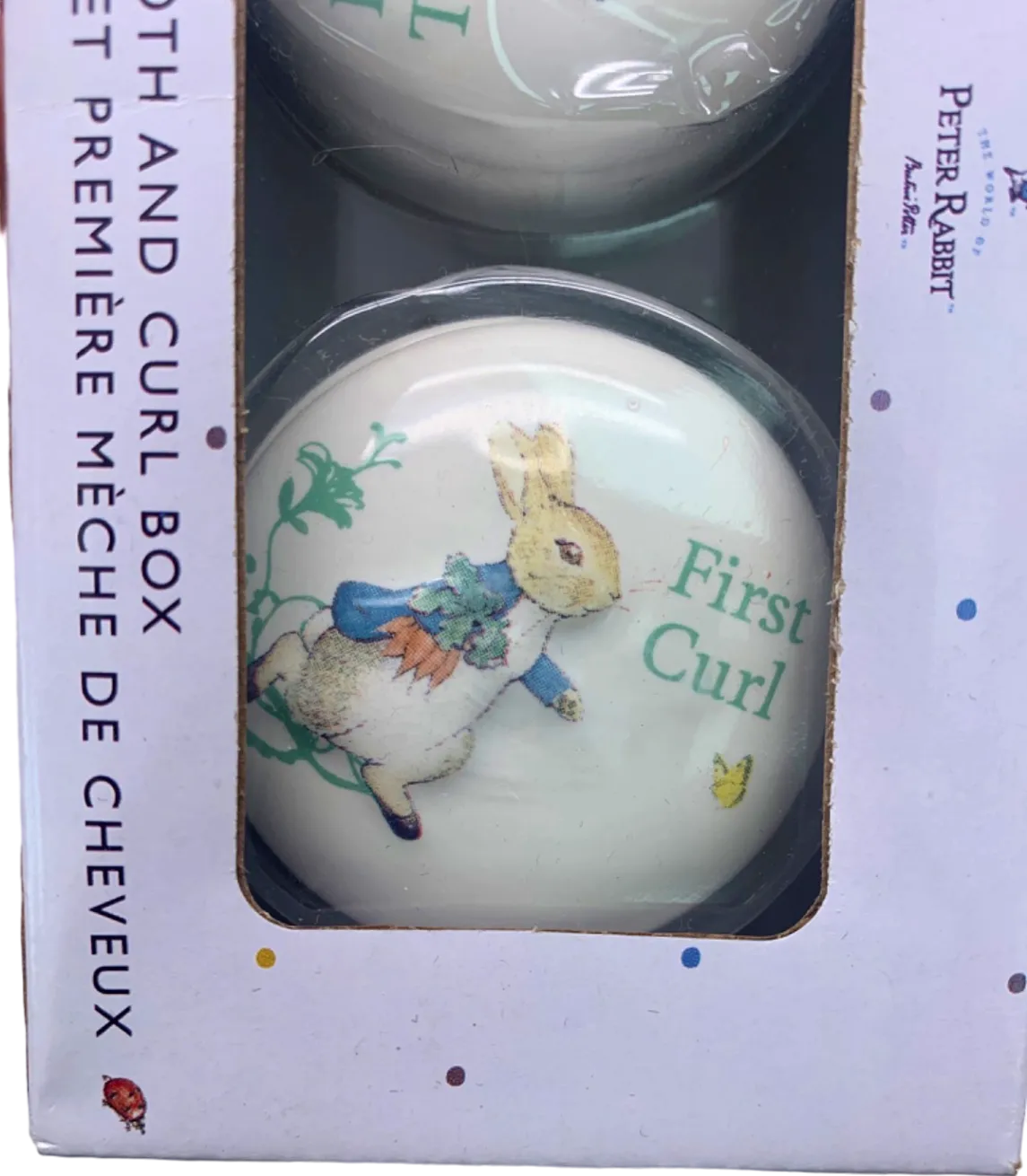 Enesco White First Tooth and Curl Box Set