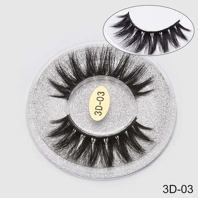 Eyelashes 3D Mink Eyelashes Crossing Mink Lashes Hand Made Full Strip Eye Lashes 12 Styles New Package cilios Naturais