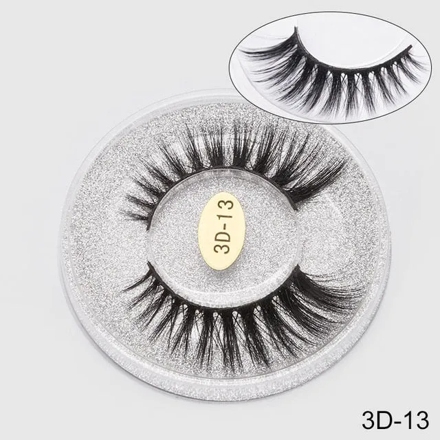 Eyelashes 3D Mink Eyelashes Crossing Mink Lashes Hand Made Full Strip Eye Lashes 12 Styles New Package cilios Naturais