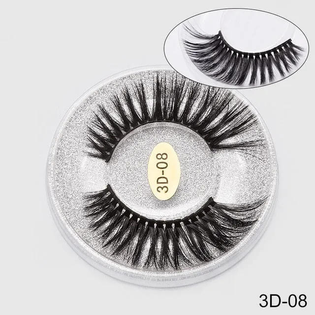 Eyelashes 3D Mink Eyelashes Crossing Mink Lashes Hand Made Full Strip Eye Lashes 12 Styles New Package cilios Naturais