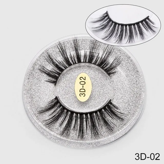 Eyelashes 3D Mink Eyelashes Crossing Mink Lashes Hand Made Full Strip Eye Lashes 12 Styles New Package cilios Naturais