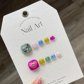 Handmade Cartoon Toenail | Press on Foot Nails | Handmade Natural Nails | New Nail Trend | Jelly Nail Polish | Nails For Summer/Holiday