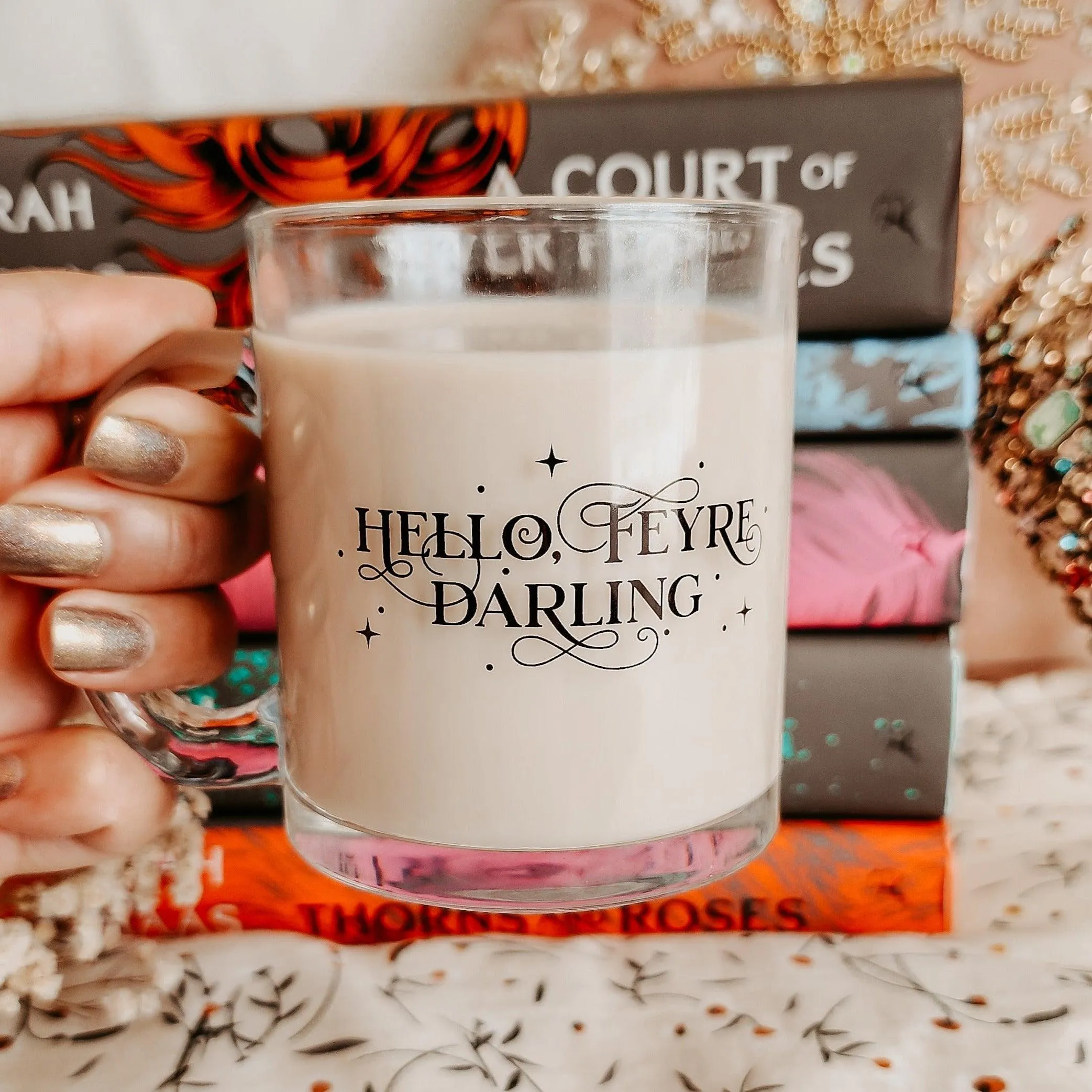 Hello Feyre Darling Glass Mug