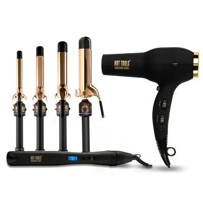 Hot Tools Pro Signature Gold Curling Iron - 1"