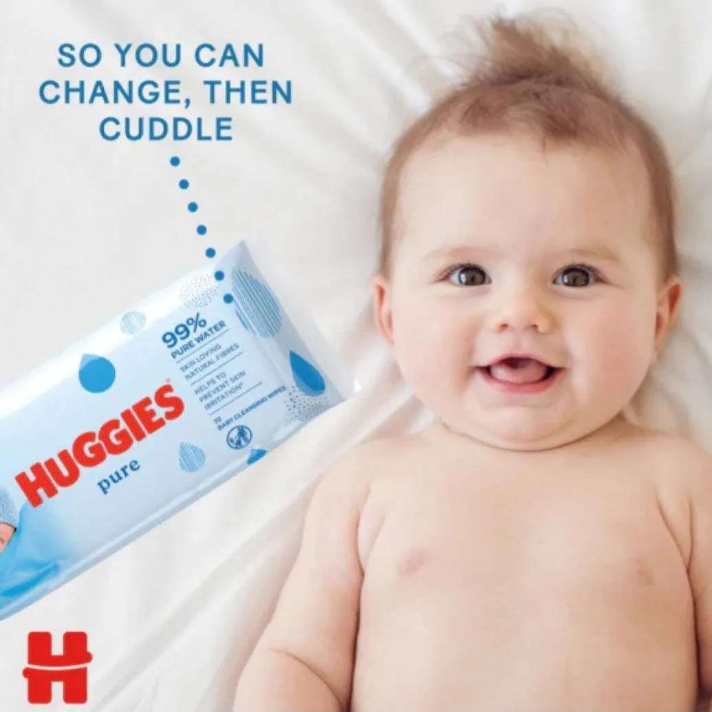 Huggies Pure Baby Wipes - 1 Package