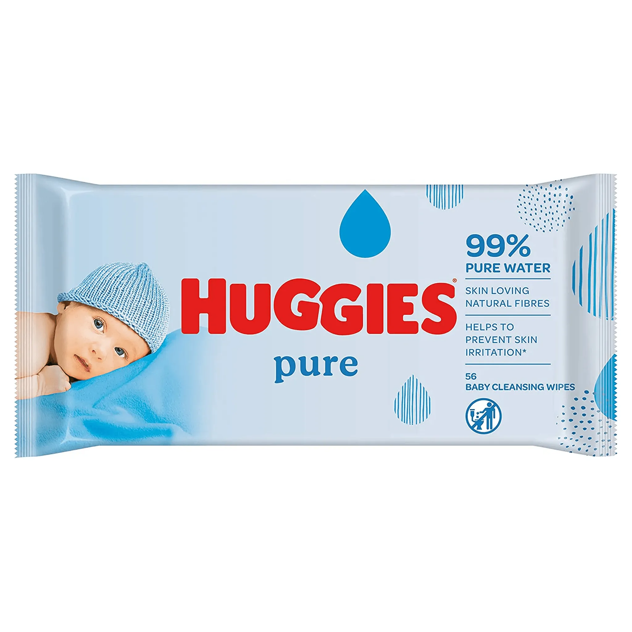 Huggies Pure Baby Wipes - 1 Package