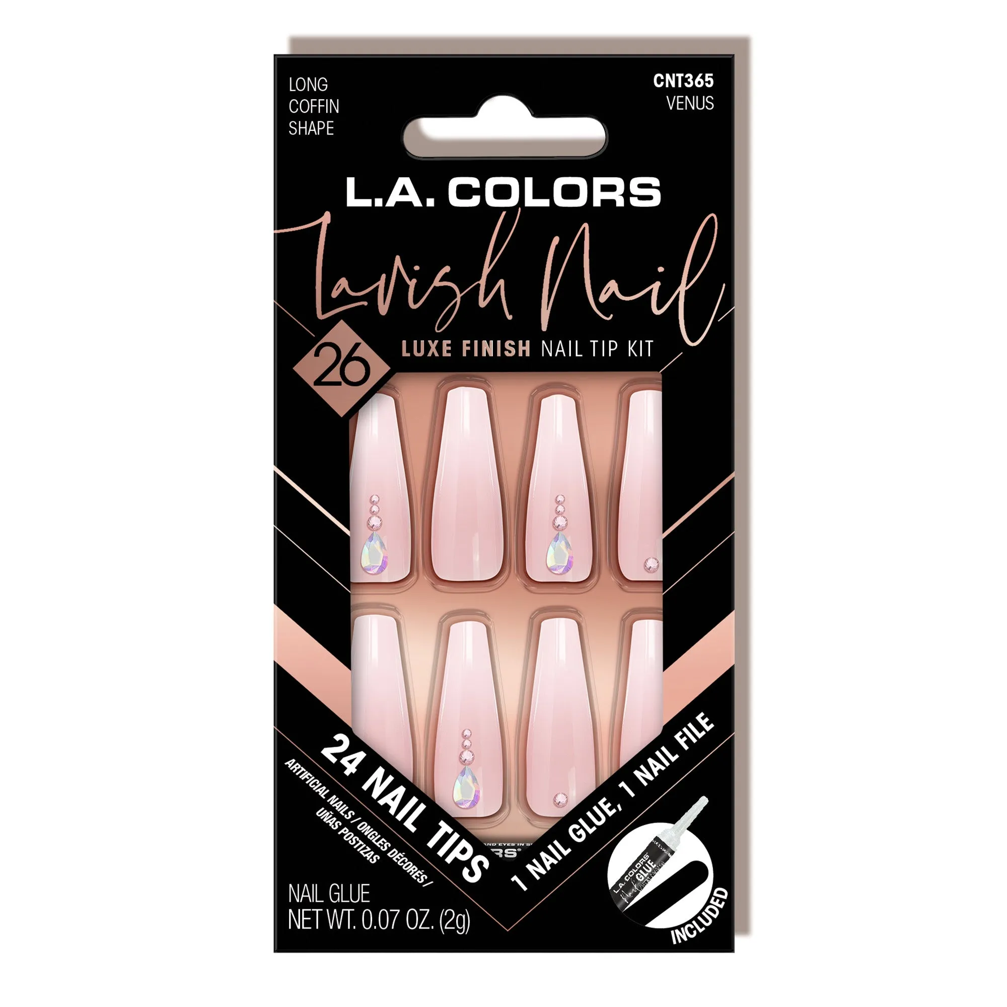 Lavish Nail Luxe Finish Nail Tip Kit (carded)