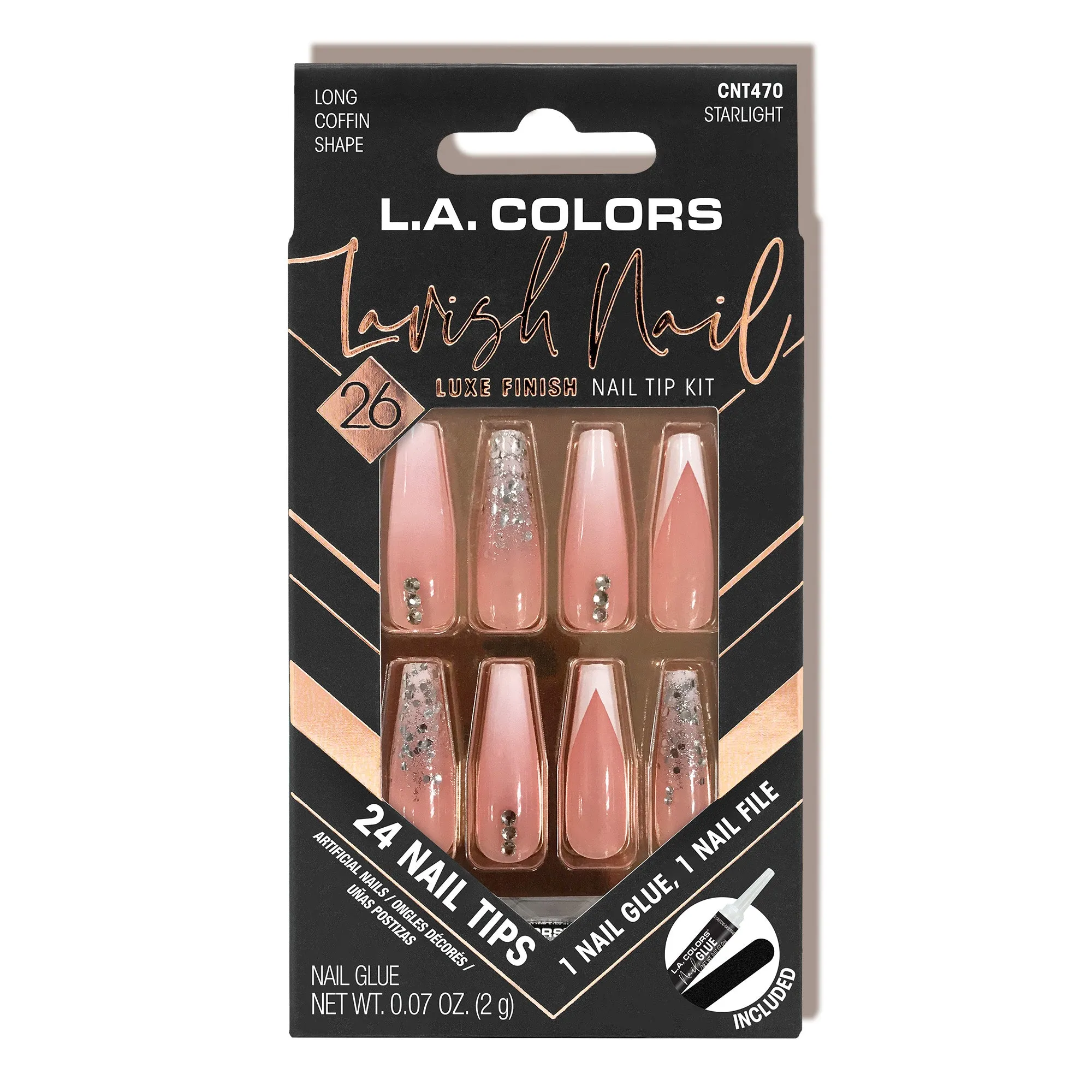 Lavish Nail Luxe Finish Nail Tip Kit (carded)