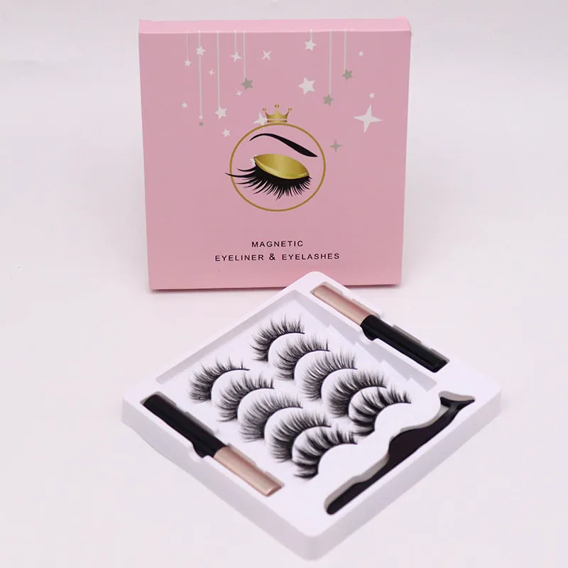 Magnetic Eyelashes Eyeliner Set Long Lasting Waterproof