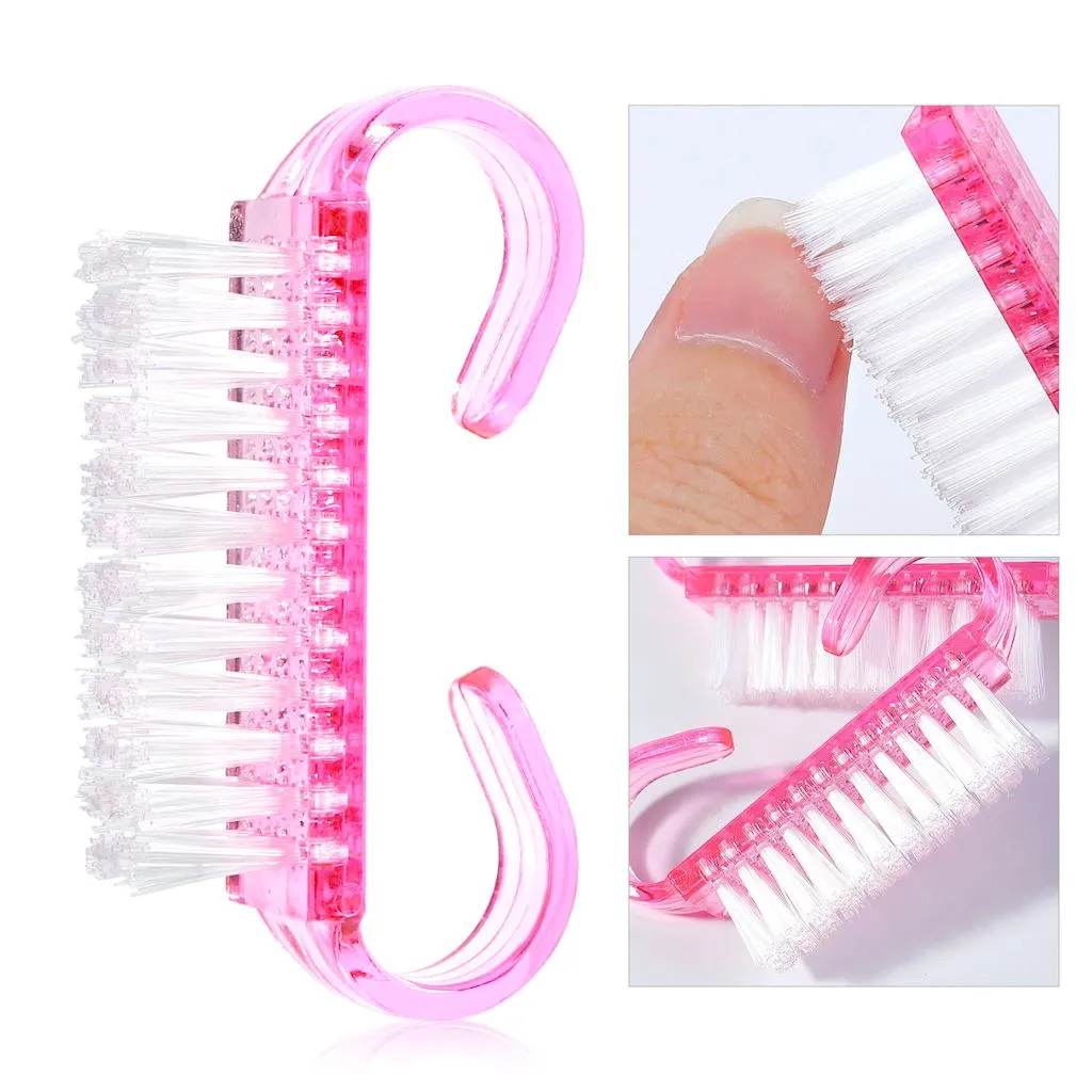 Mini Pink Nail Dusting Brush