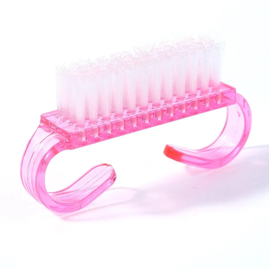 Mini Pink Nail Dusting Brush