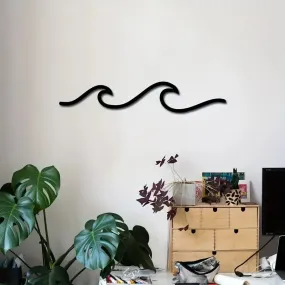 Minimalist Metal Ocean Wave Art 3d Wall Decoration For Living Room Bedroom Modern Home Interior Styling