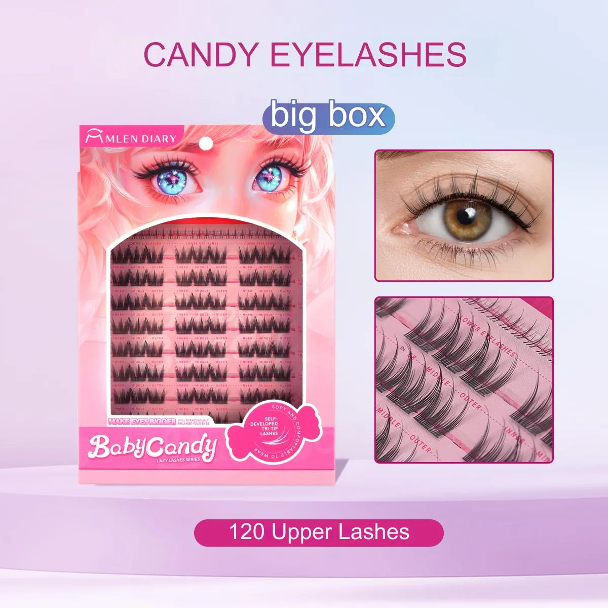 MLEN DIARY Baby Candy False Eyelashes 糖果假睫毛