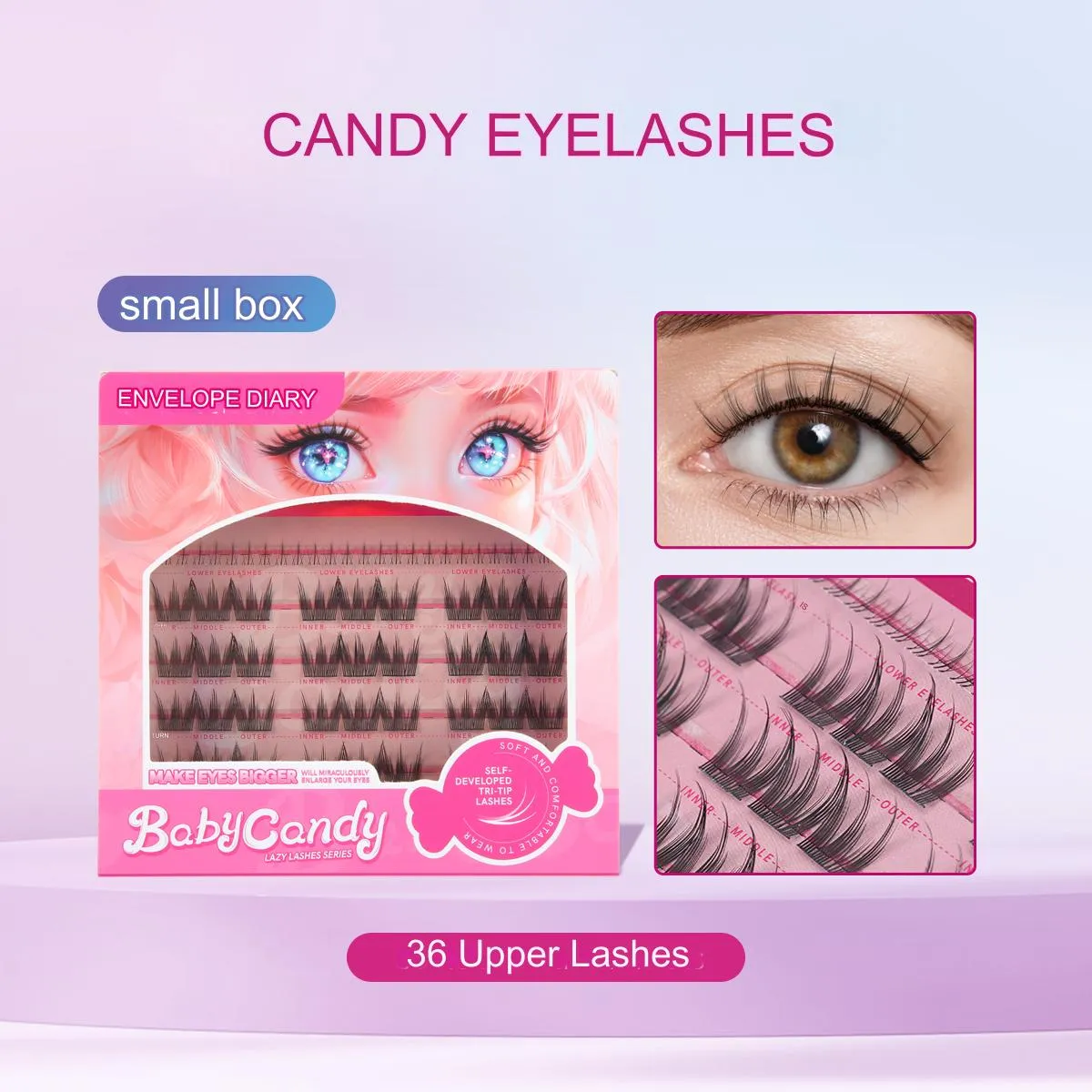 MLEN DIARY Baby Candy False Eyelashes 糖果假睫毛