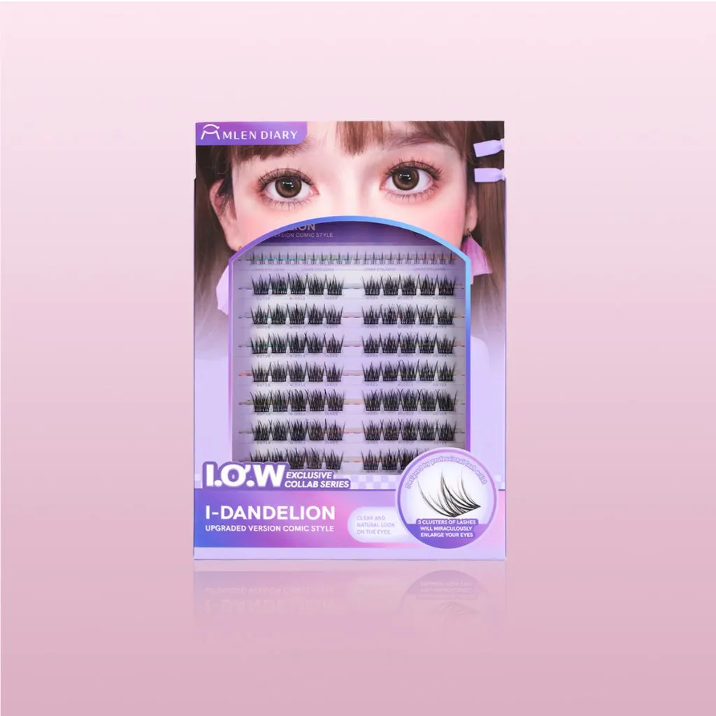 MLEN DIARY Eyelashes I.O.W Eyelash Series 6D Eyelash Extensions Korean Eyelash Extension 闪接女团韩系甜酷假睫毛