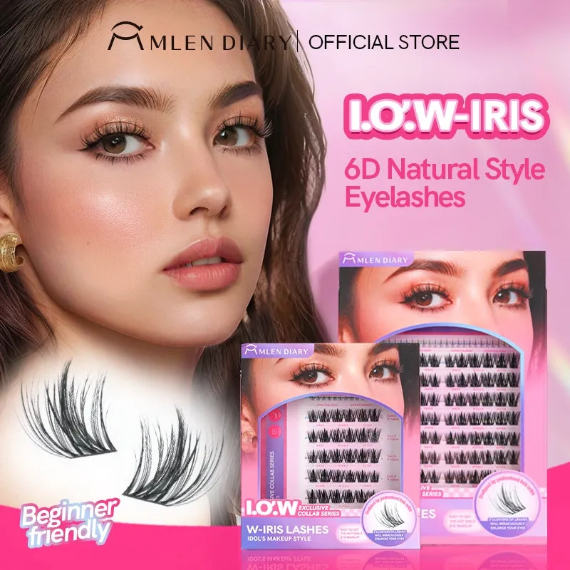 MLEN DIARY Eyelashes I.O.W Eyelash Series 6D Eyelash Extensions Korean Eyelash Extension 闪接女团韩系甜酷假睫毛