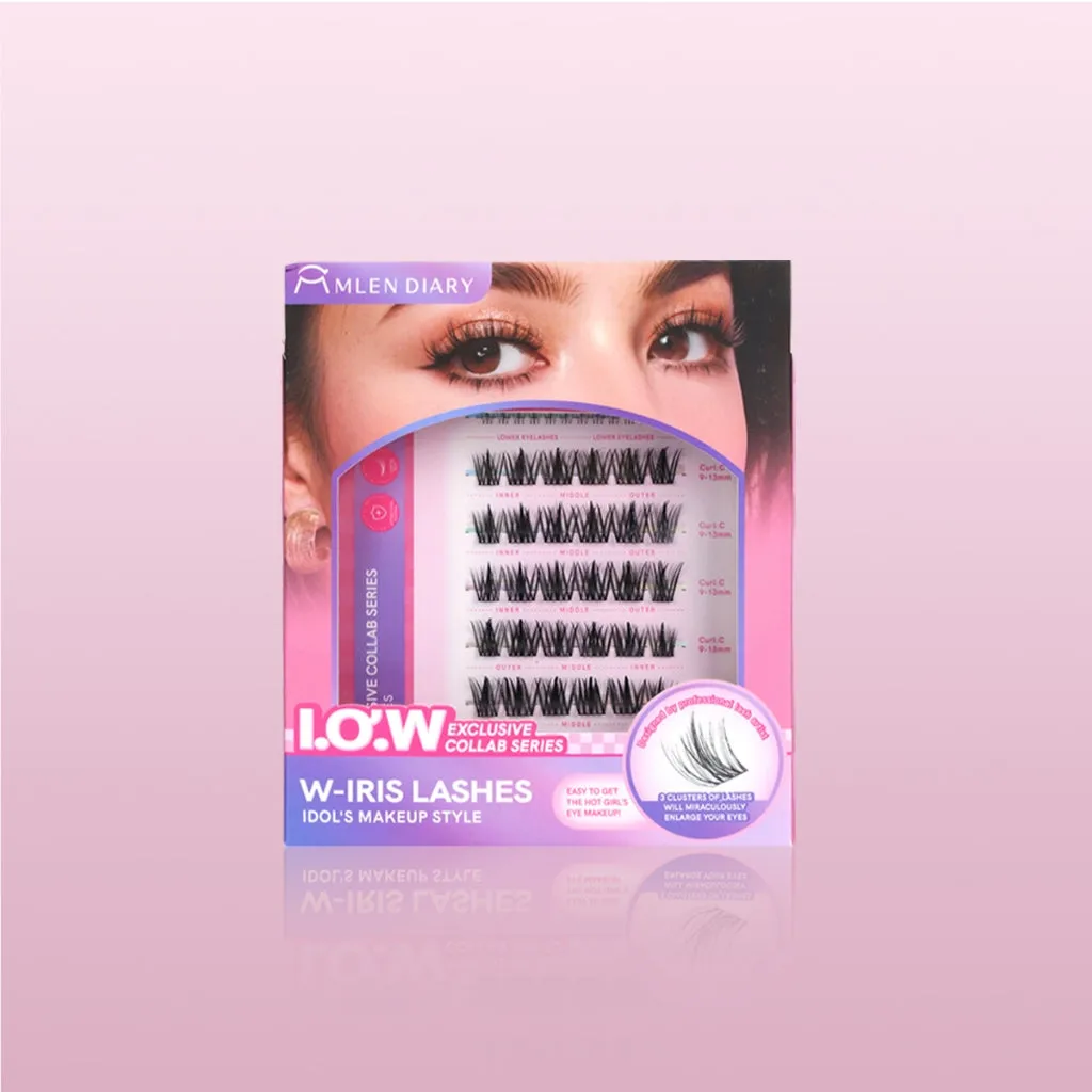 MLEN DIARY Eyelashes I.O.W Eyelash Series 6D Eyelash Extensions Korean Eyelash Extension 闪接女团韩系甜酷假睫毛