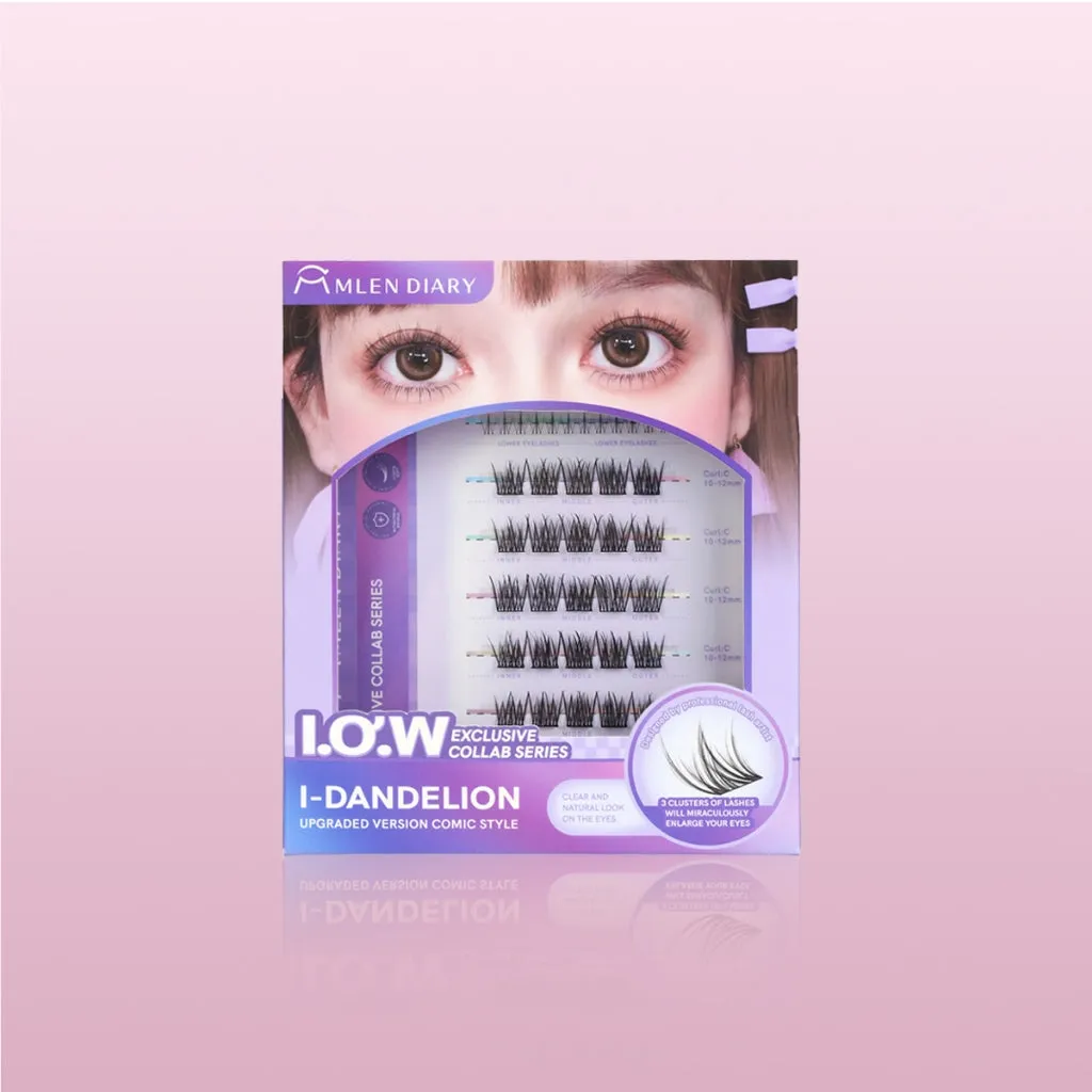 MLEN DIARY Eyelashes I.O.W Eyelash Series 6D Eyelash Extensions Korean Eyelash Extension 闪接女团韩系甜酷假睫毛