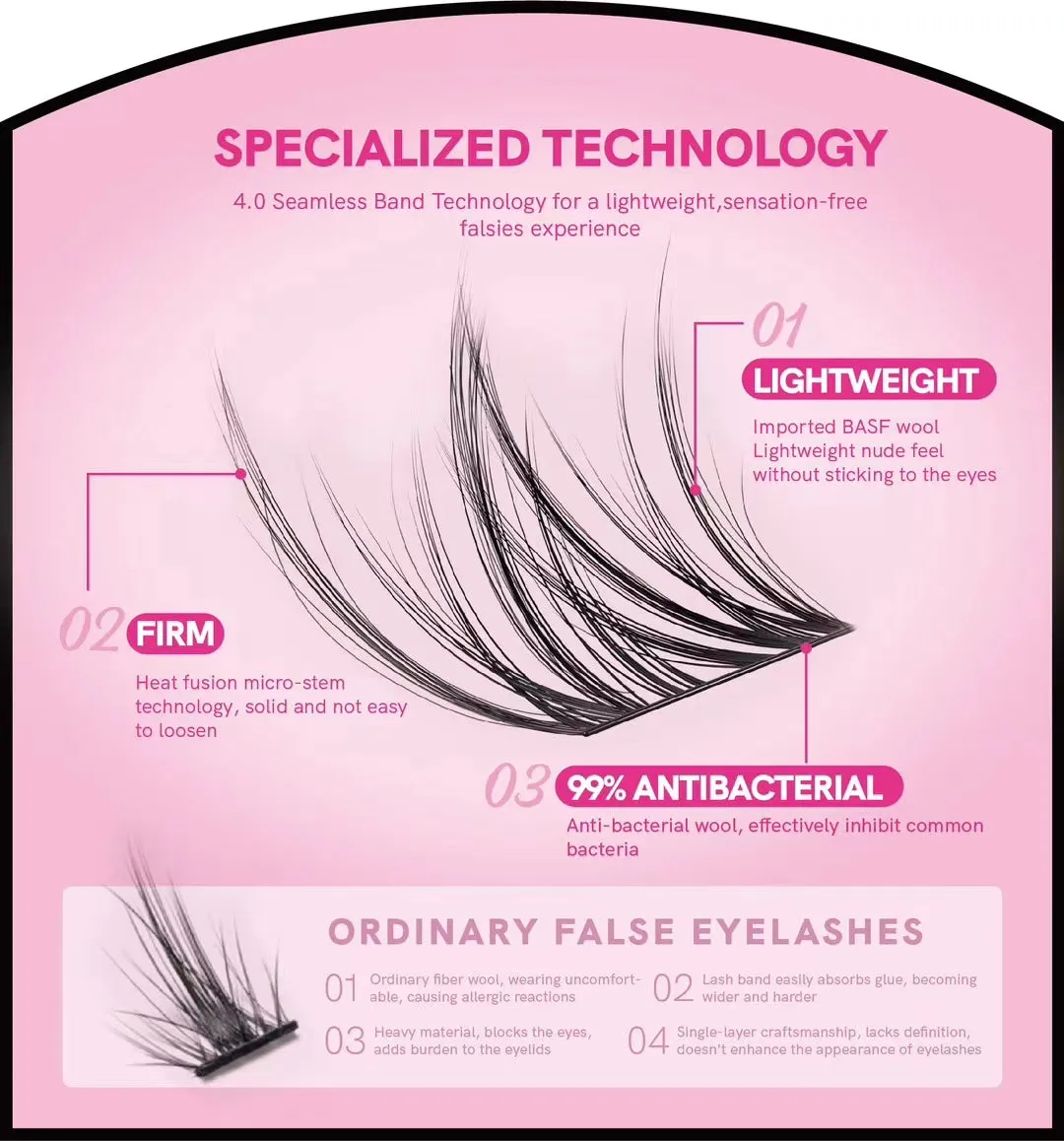 MLEN DIARY Eyelashes I.O.W Eyelash Series 6D Eyelash Extensions Korean Eyelash Extension 闪接女团韩系甜酷假睫毛